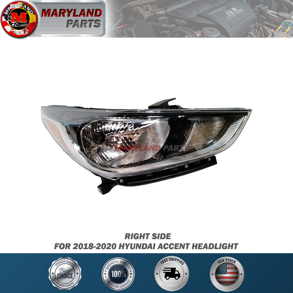 Premium Quality for 2018-2020 Hyundai Accent Headlights Right Side