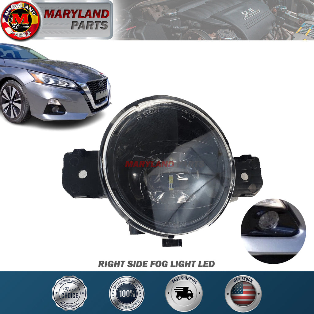 Premium Quality for 2019-2021 Nissan Altima Fog Light LED Right Passenger Side