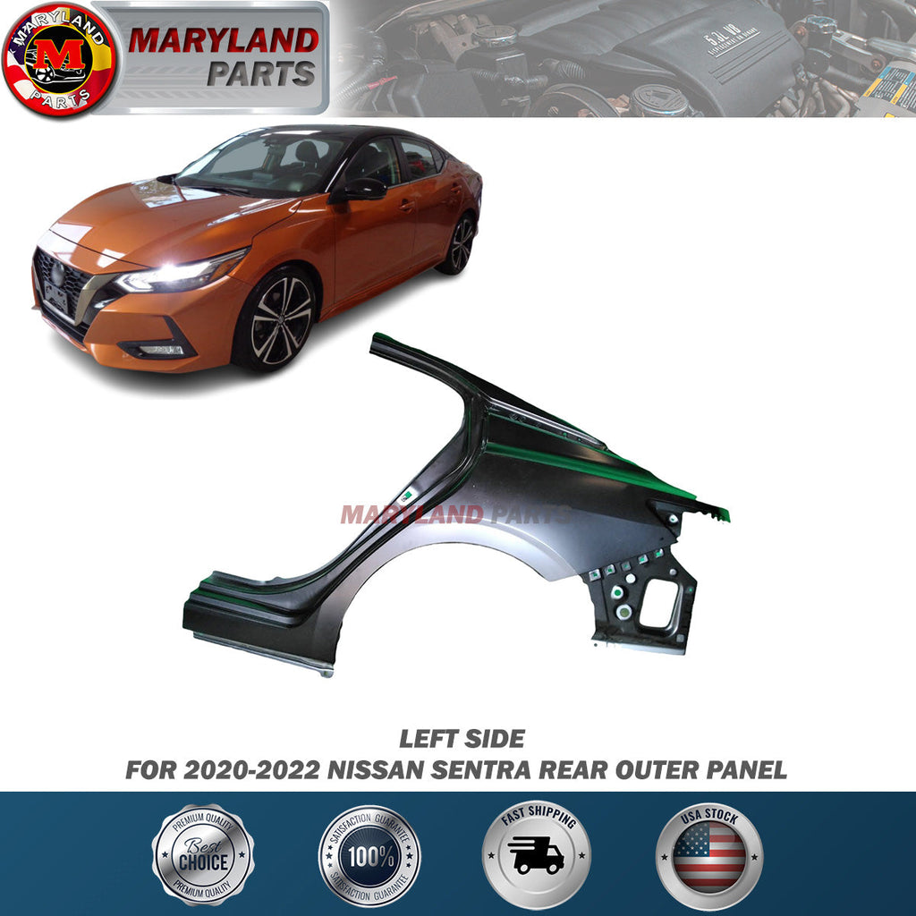 For 2020-2022 Nissan Sentra Left Rear Outer Panel