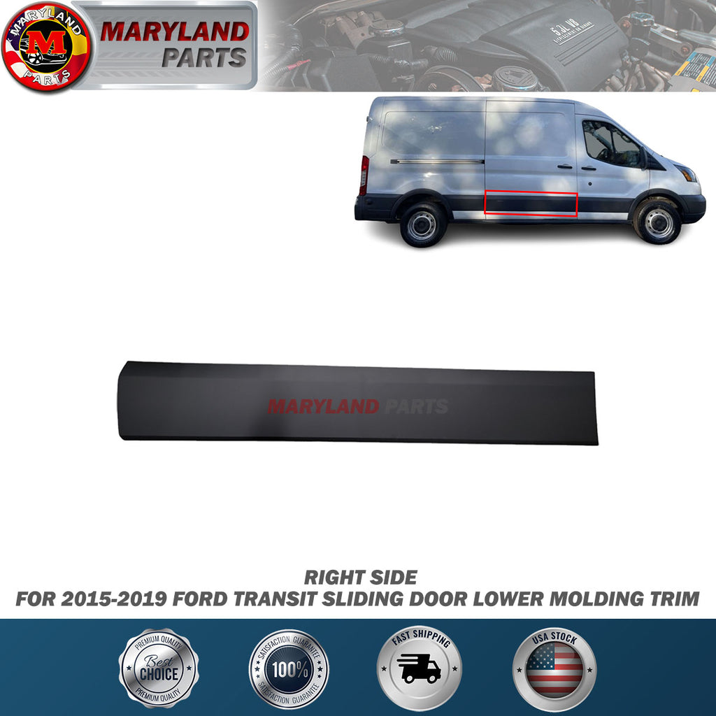 For 2015-2019 Ford Transit Sliding Door Lower Molding Trim