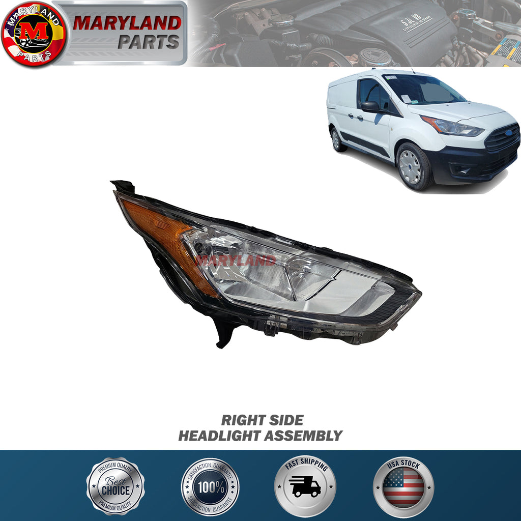 For 2019-2023 Ford Transit Connect Front Bumper Kit with Headlight