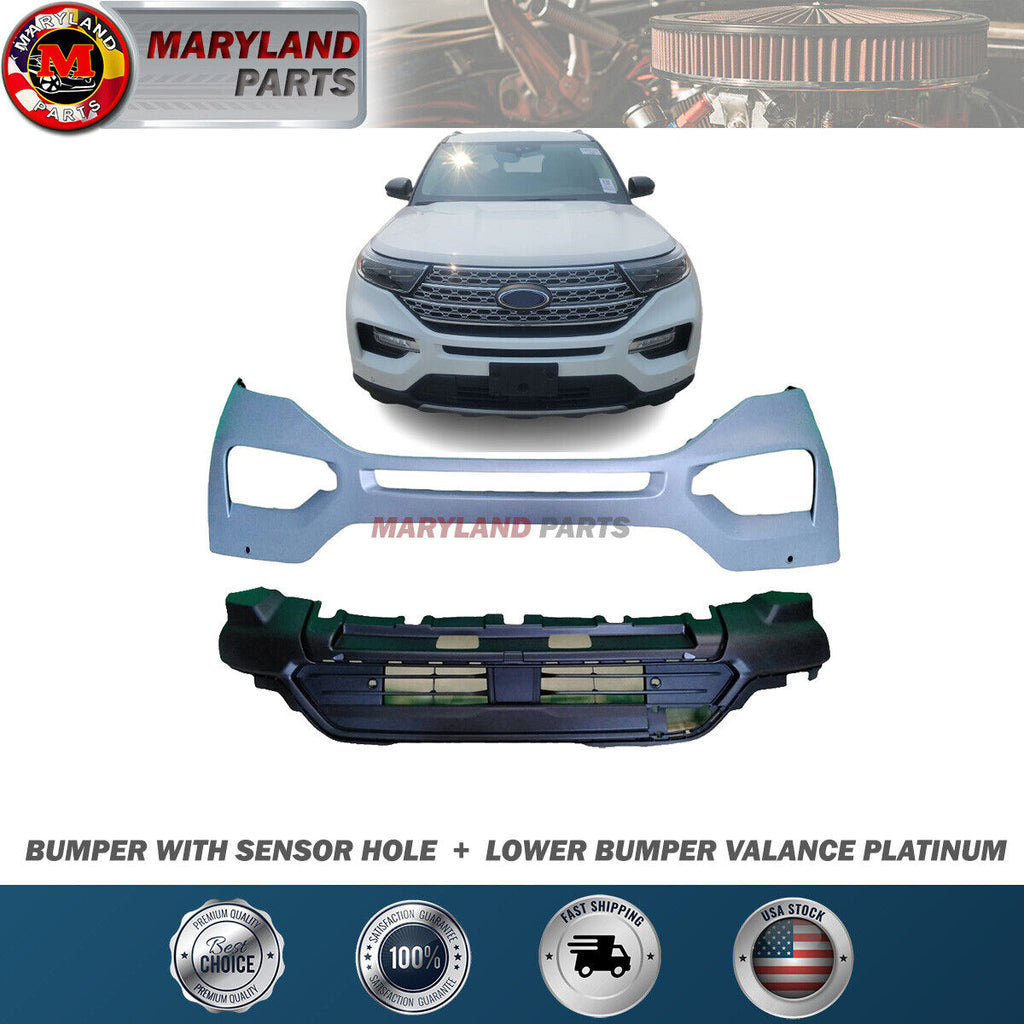 For 2020-2024 Ford Explorer Bumper with Lower Valance