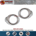 Premium Quality for 2012-2014 Ford Focus ABS Fog Light Lamp Cover Bezels Trim Chrome Set