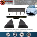 For 2012-2014 Ford Focus Bumper Grille Kit with Upper and Lower Side Covers