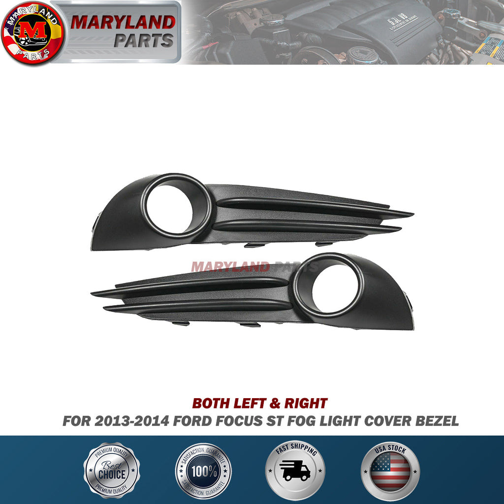 For 2013-2014 Ford Focus ST Both Left & Right Fog Light Cover Bezels