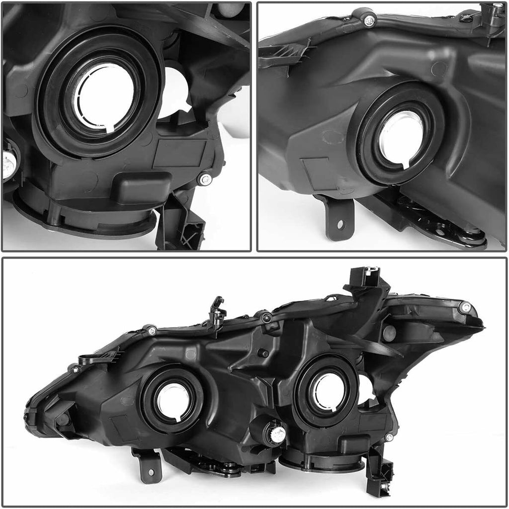 For 2013-2015 Nissan Altima Headlights Headlamps Pair Chrome Housing