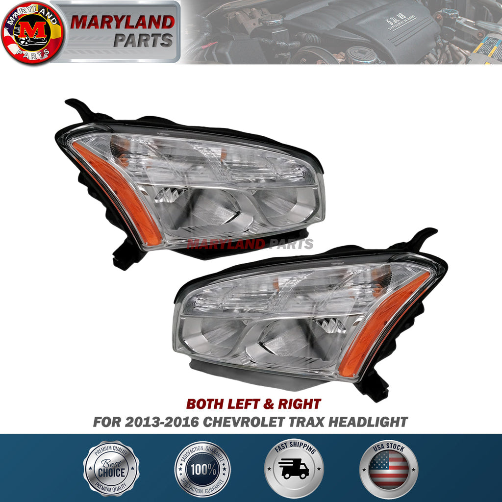 For 2013-2016 Chevrolet Trax   Chevy Trax Headlights Both LH + RH Side