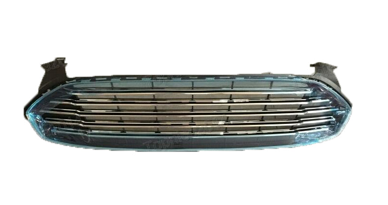 For 2013-2016 Ford Fusion Chrome Upper & Lower Front Radiator Grille Kit