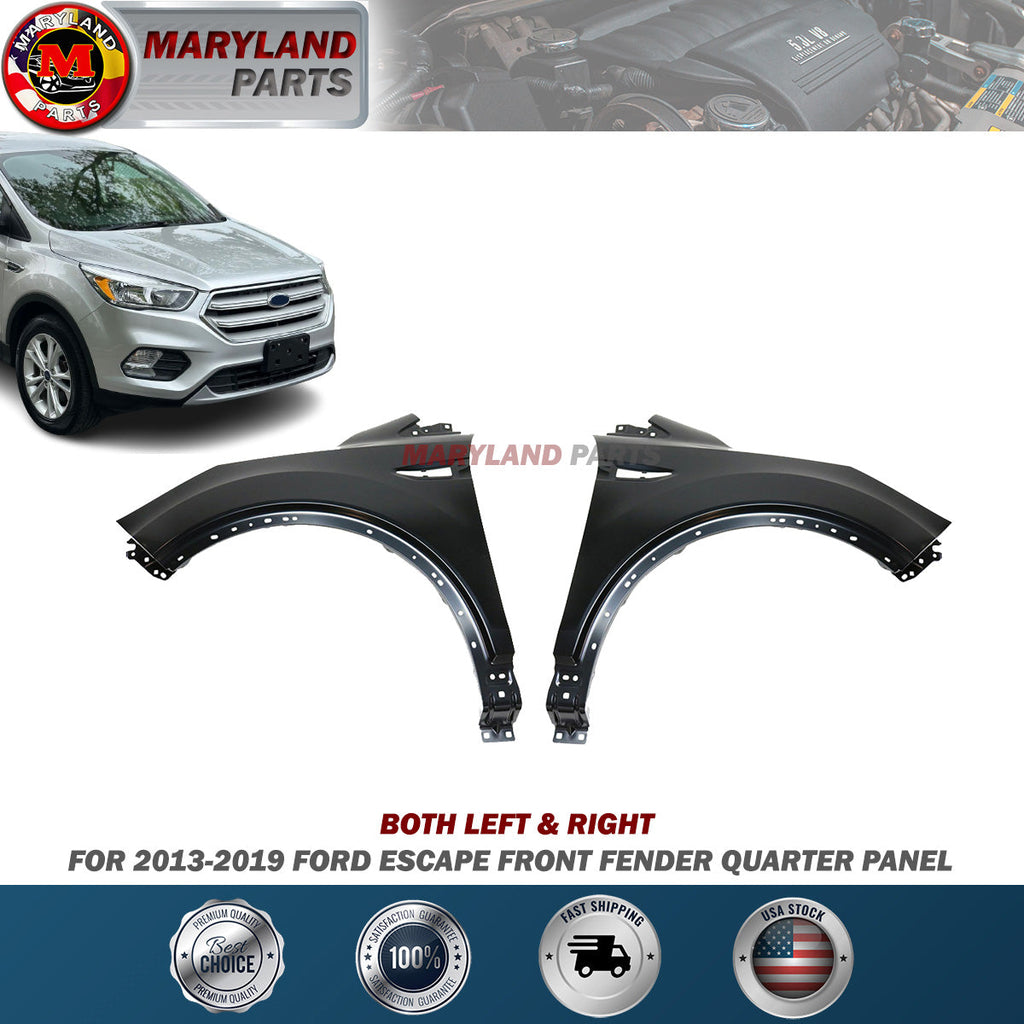 For 2013-2019 Ford Escape Both Left & Right Fenders