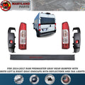 For 2014-2017 RAM Promaster Gray Rear Bumper with Endcaps with Reflectors
