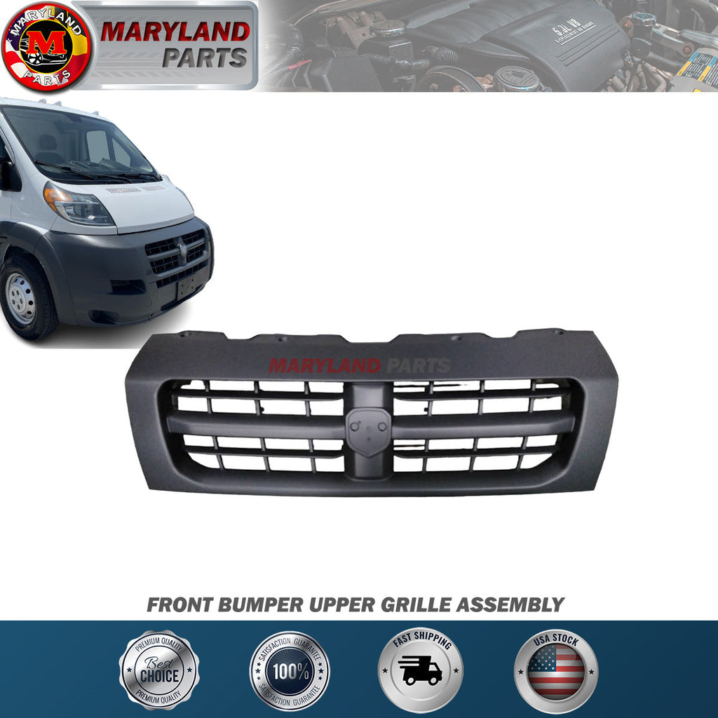 For 2014-2018 RAM Promaster 1500 2500 3500 Front Bumper Upper Grille Assembly