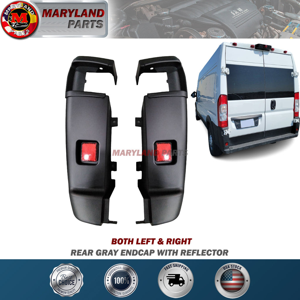 For 2014-2022 RAM Promaster Both Left & Right Rear Endcap with Reflector