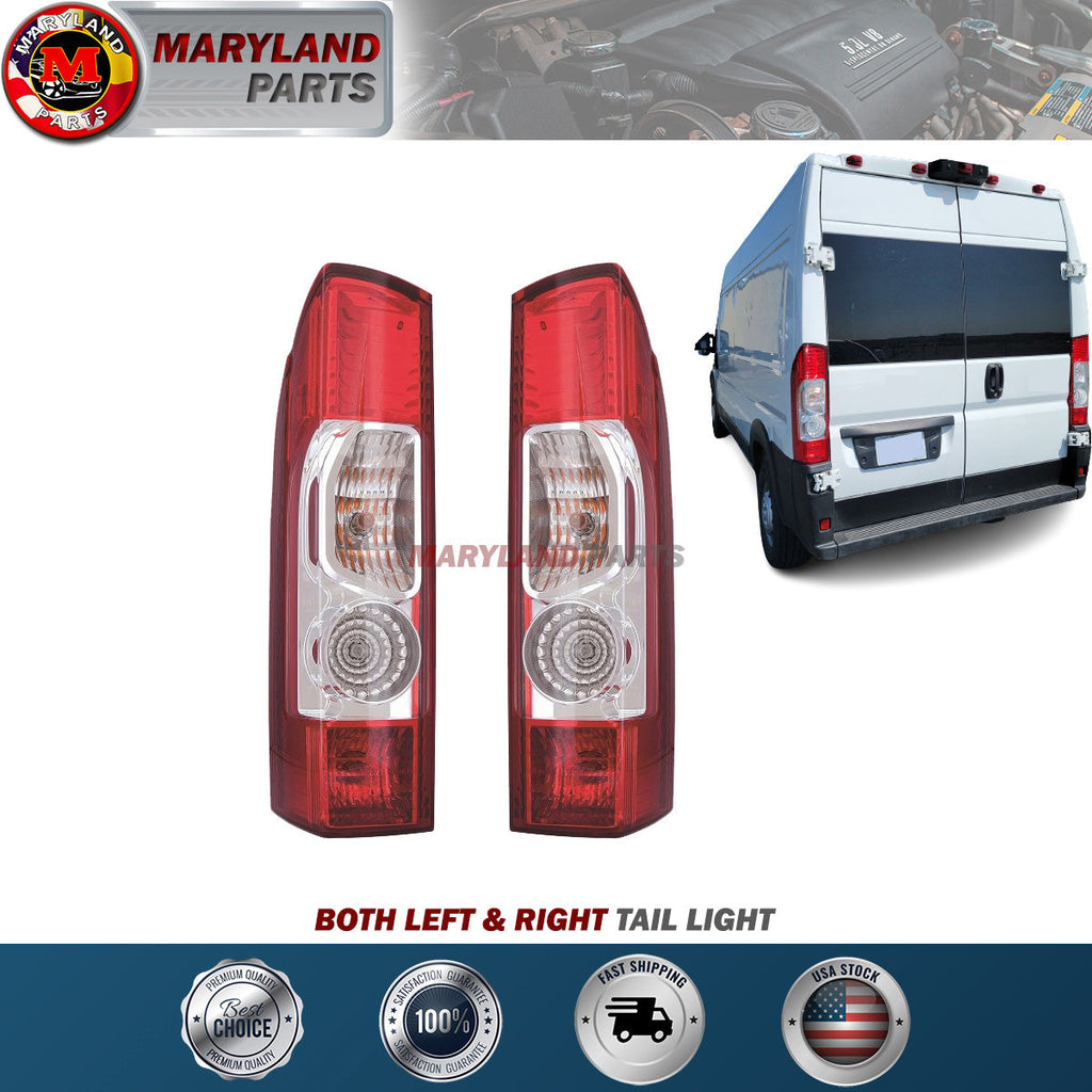 E-Z PARTS For 2014-2022 RAM Promaster Tail Light, Rear Lights (Both Left & Right Set)