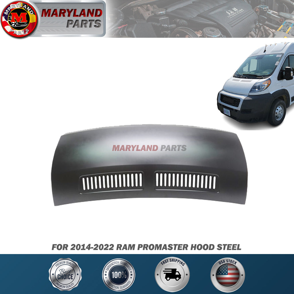 For 2014-2022 RAM Promaster Hood Steel
