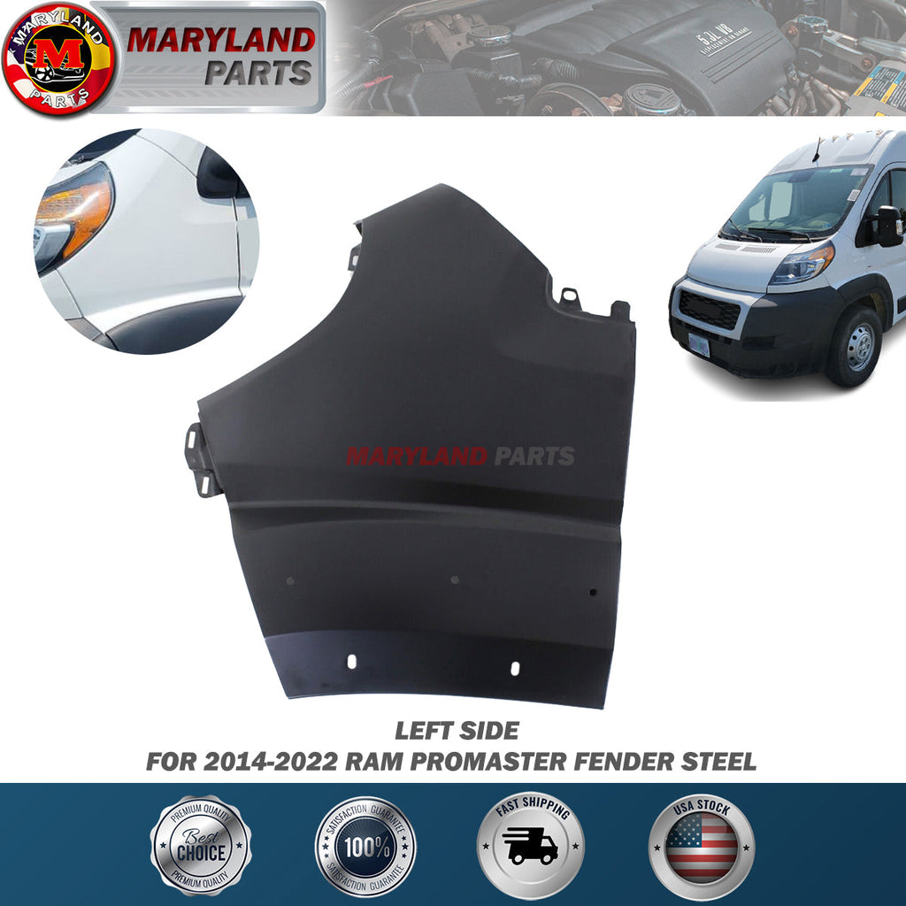 For 2014-2022 RAM Promaster Left Fender Steel Driver Side LH