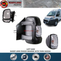 For 2014-2024 RAM Promaster Left Short Arm Power Mirror with Turn Signal