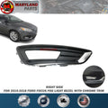 For 2015-2018 Ford Focus Fog Light Bezel with Chrome Trim RH Hand