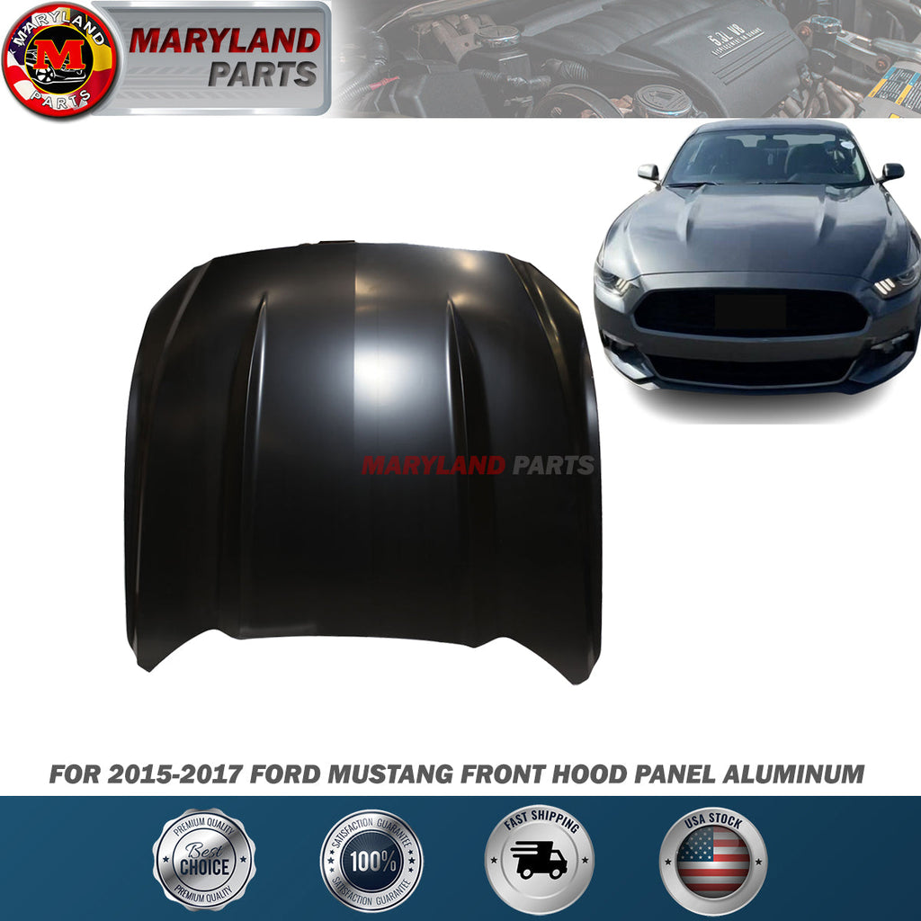 For 2015-2017 Ford Mustang Front Hood Panel Aluminum