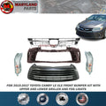 For 2015-2017 Toyota Camry LE XLE Front Bumper kit with Upper and Lower Grilles