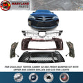 For 2015-2017 Toyota Camry XE XSE Front Bumper kit with Upper and Lower Grilles