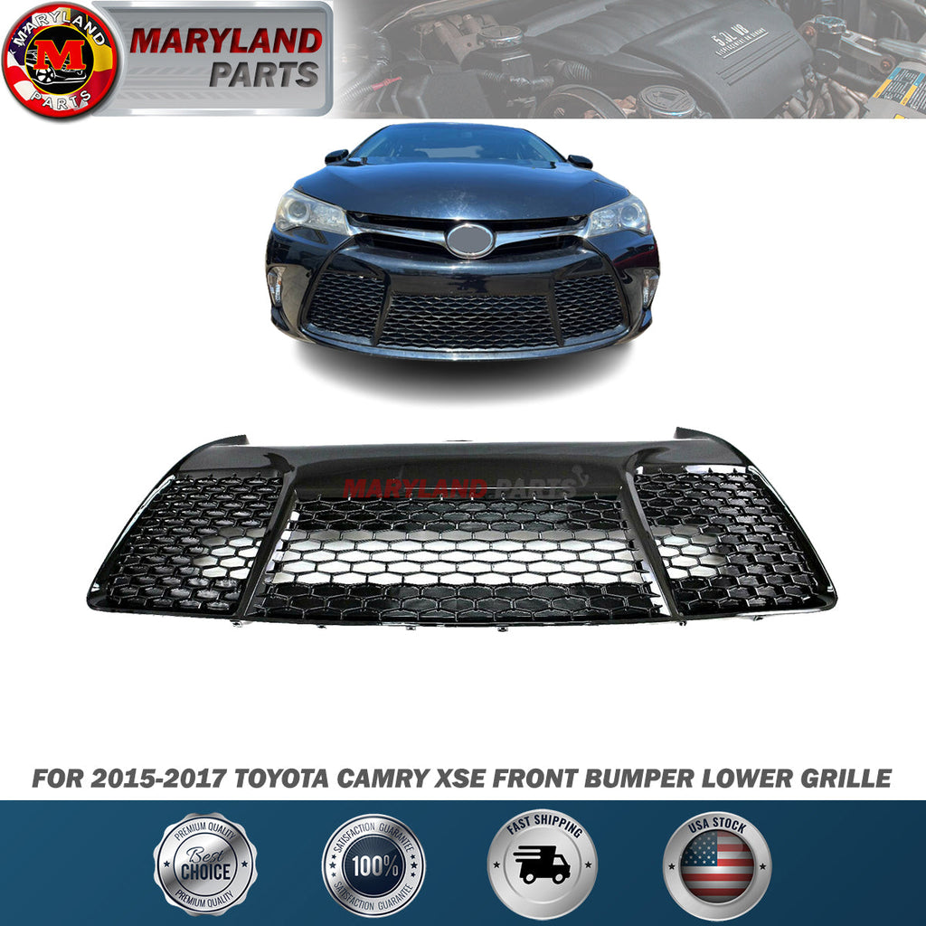 For 2015-2017 Toyota Camry XSE FRONT BUMPER LOWER BLACK GRILLE