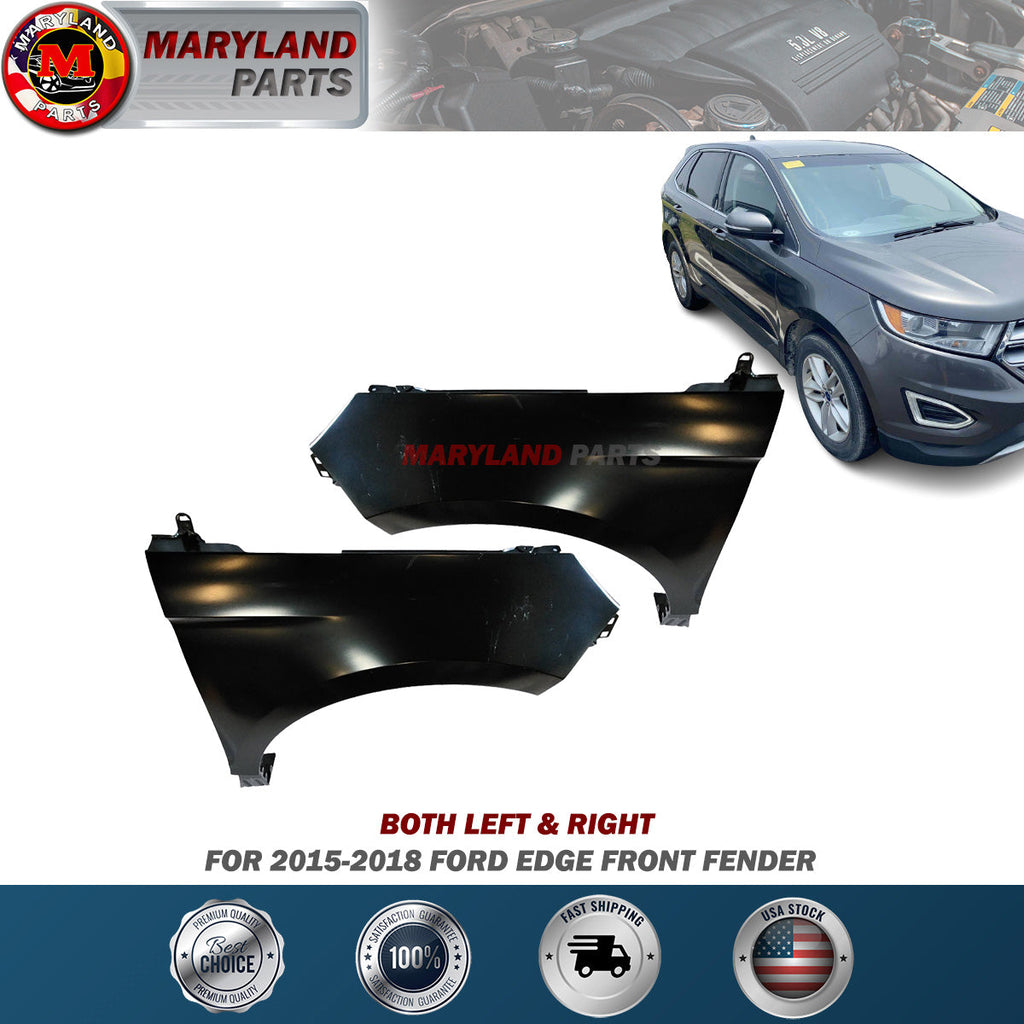For 2015-2018 Ford Edge Both Left & Right Front Fenders
