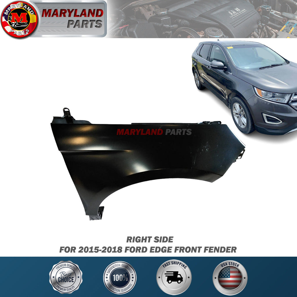 For 2015-2018 Ford Edge Right Front Fender Passenger Side RH