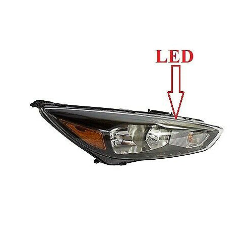 Premium Quality for 2015-2018 Ford Focus LED Headlamp Headlight Assembly F1EZ-13008-GW