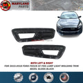 For 2015-2018 Ford Focus ST Both Left & Right Fog Lamp Light Molding Trim Bezel Gloss Black