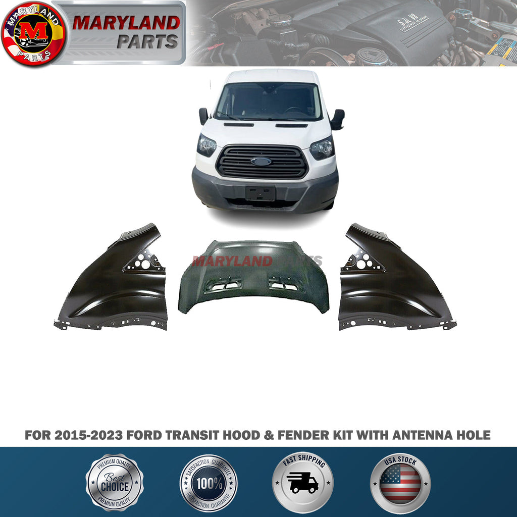 For 2015-2023 Ford Transit Hood & Fender Kit