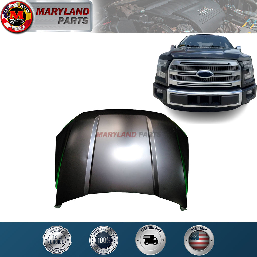 For 2015-2020 Ford F150 Hood Primed Steel
