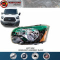 For 2015-2023 Ford Transit 150 250 350 Left Headlight Assembly Black Driver