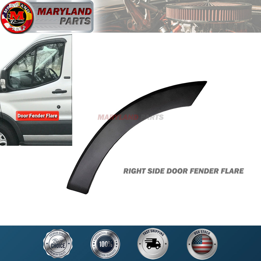 For 2015-2019 Ford Transit Right Door Fender Flare Molding Trim Passenger Side