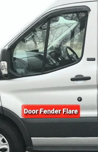 For 2015-2019 Ford Transit Right Side Two Piece Fender Flare for Fender and Door
