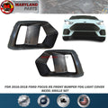 For 2016-2018 Ford Focus RS front bumper fog light cover bezel grille set