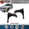 For 2016-2018 Nissan Sentra Both Left & Right Fenders without Rocker Molding