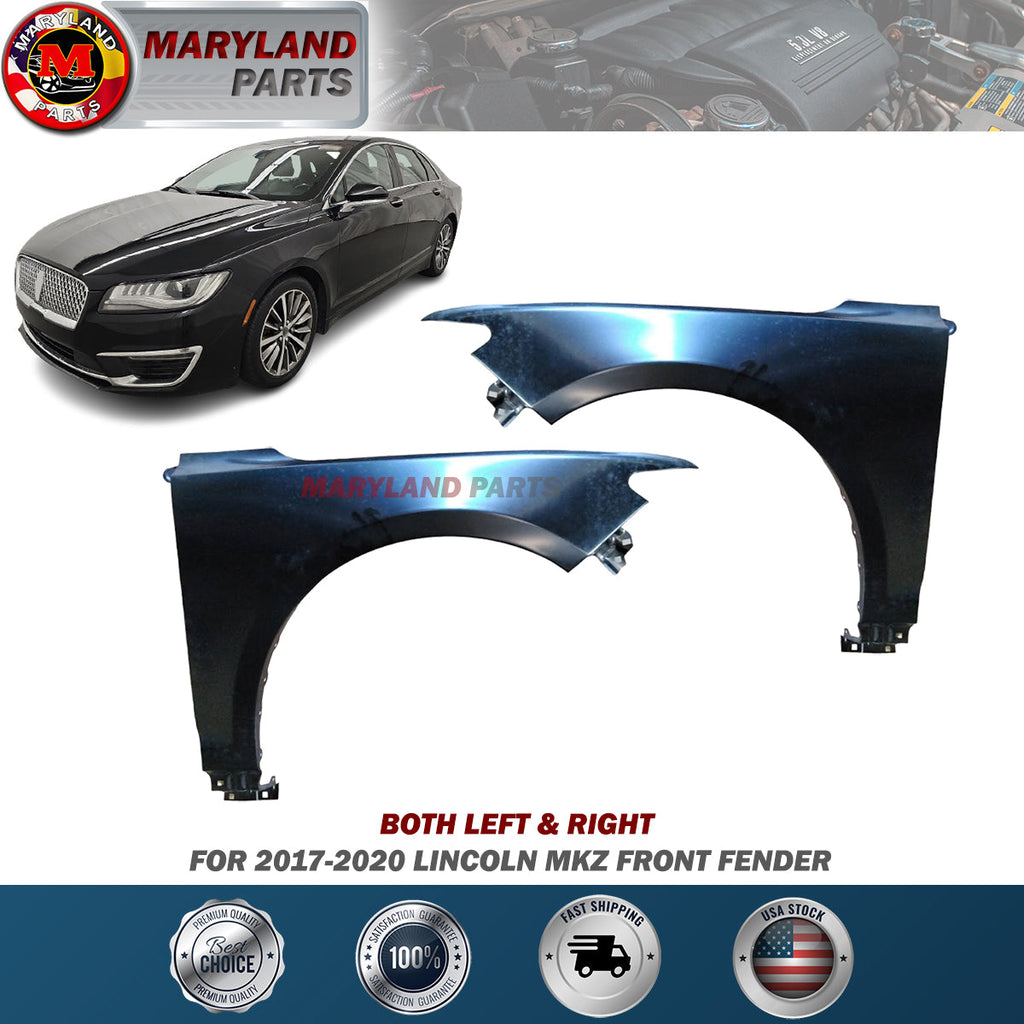 For 2017-2020 Lincoln MKZ Front Fenders Both Left & Right