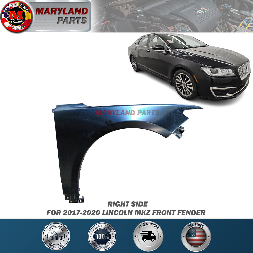 For 2017-2020 Lincoln MKZ Right Front Fender Passenger Side RH
