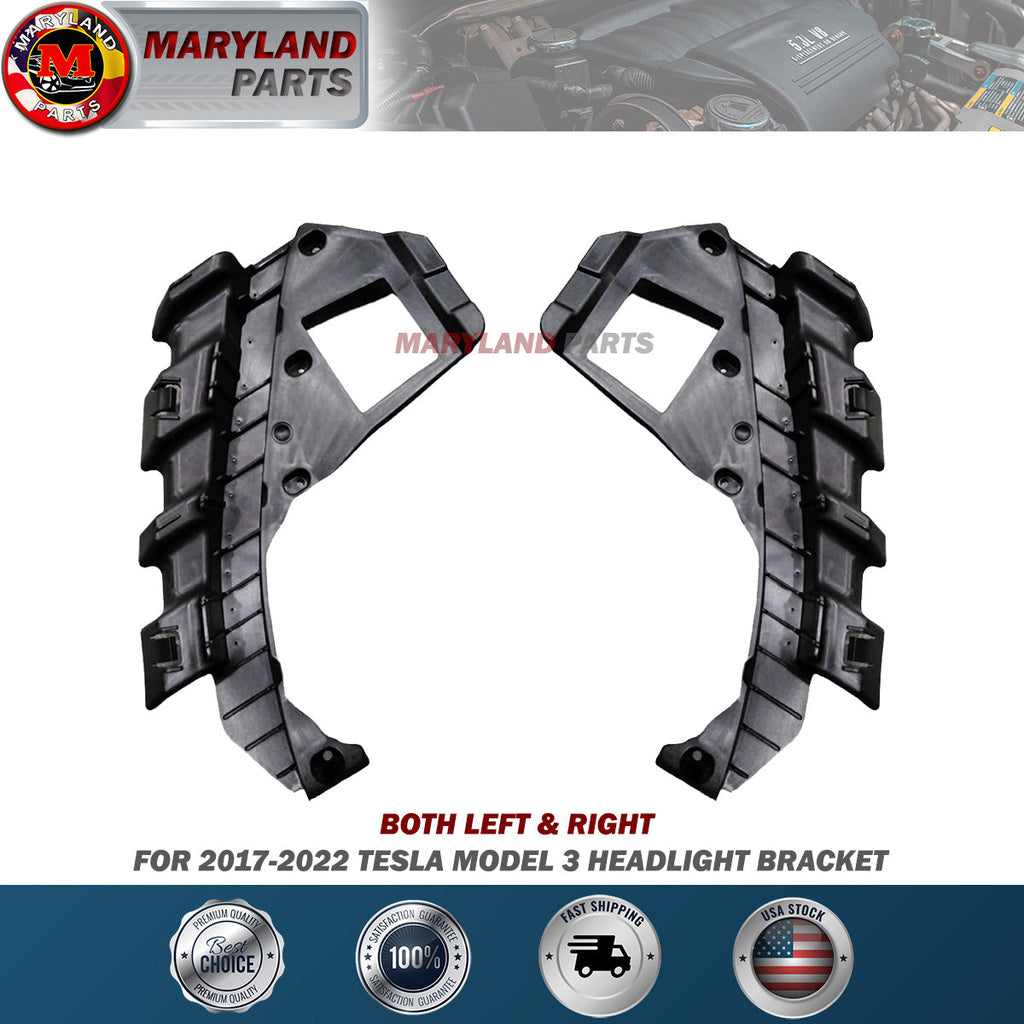 For 2017-2022 Tesla Model 3 Both Left & Right Headlight Brackets