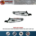 Premium Quality for 2018-2019 Ford Explorer Fusion Fog Light Lamp LED Left/Right Pair