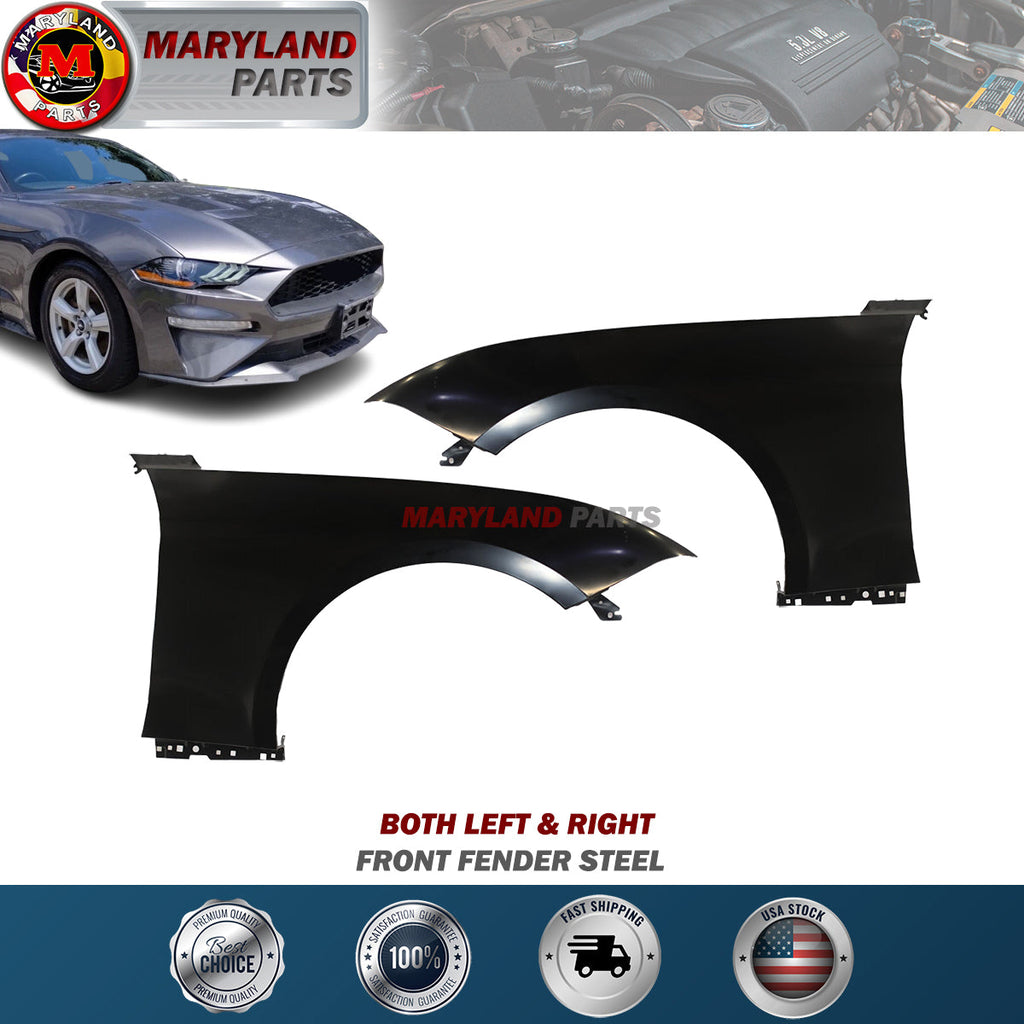 For 2018-2022 Ford Mustang Both Left & Right Front Fenders Steel