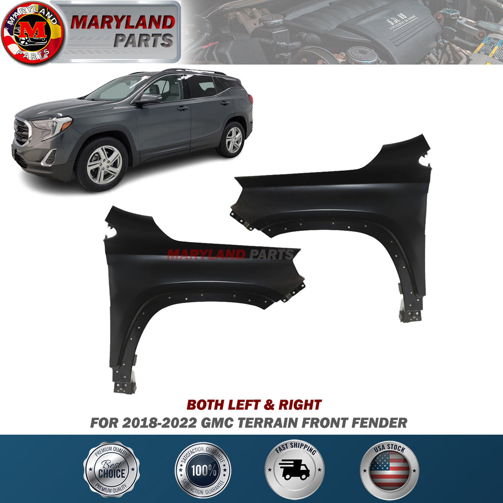 For 2018-2022 GMC Terrain Front Fenders Both Left & Right