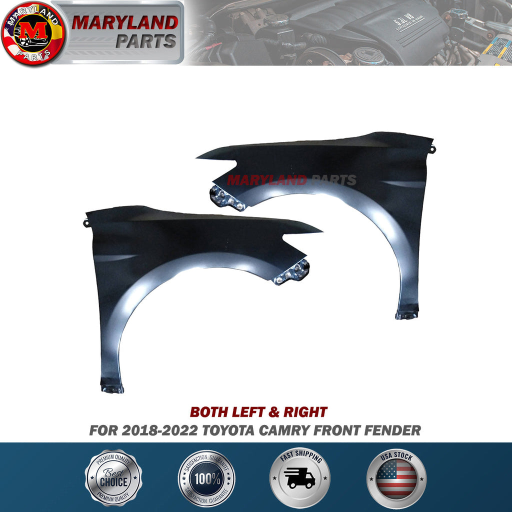 For 2018-2022 Toyota Camry Both Left & Right Front Fenders