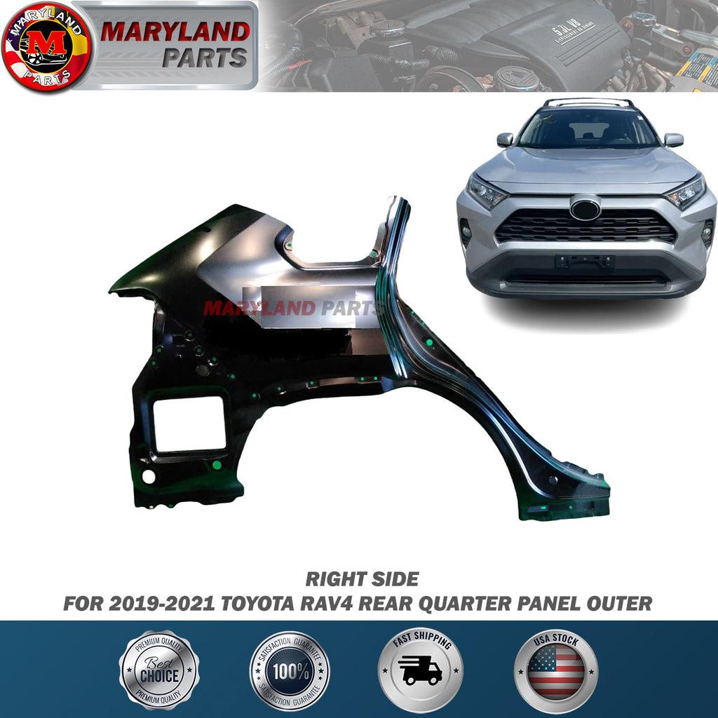 For 2019-2021 Toyota RAV4 Right Rear Quarter Panel Outer