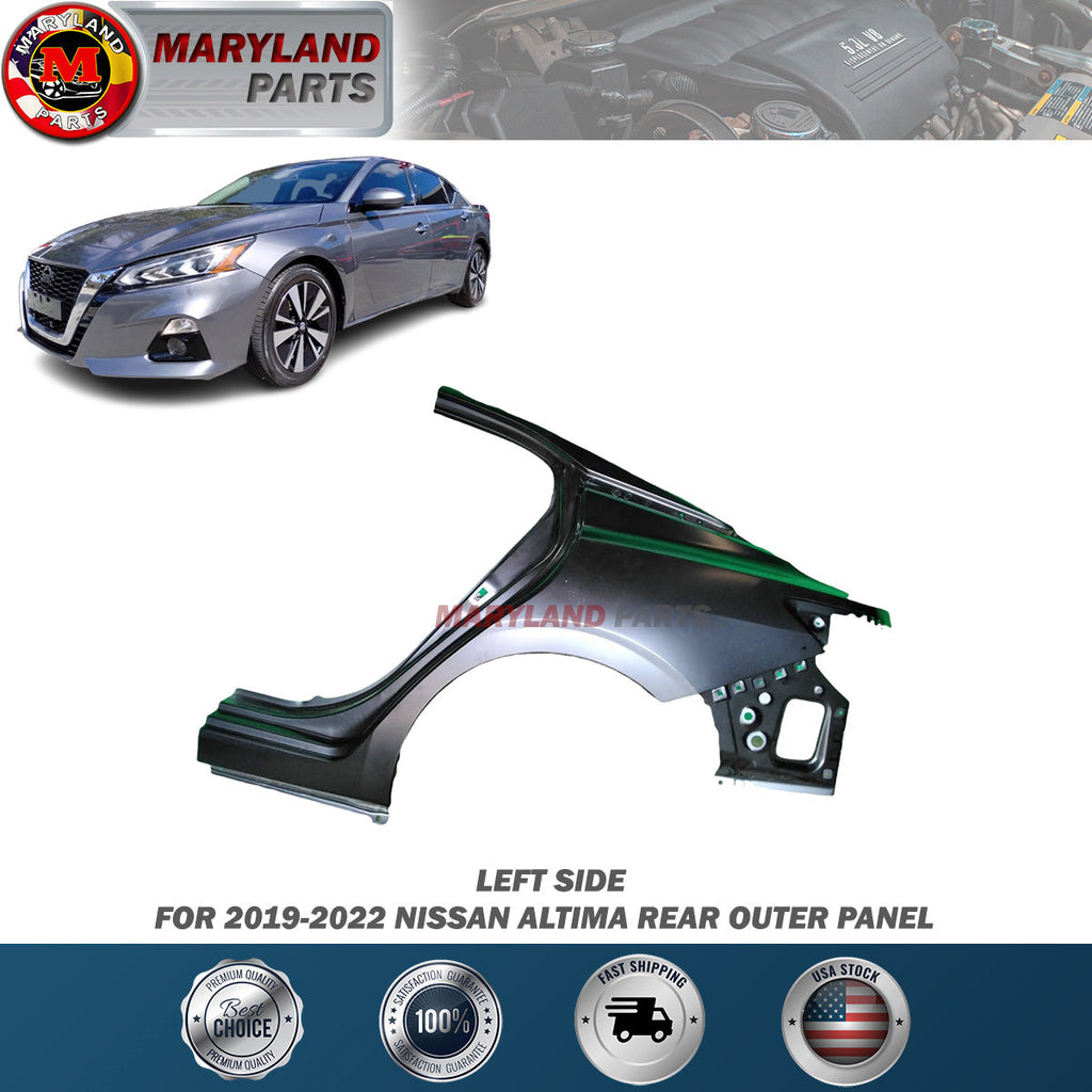 For 2019-2022 Nissan Altima Left Rear Outer Panel