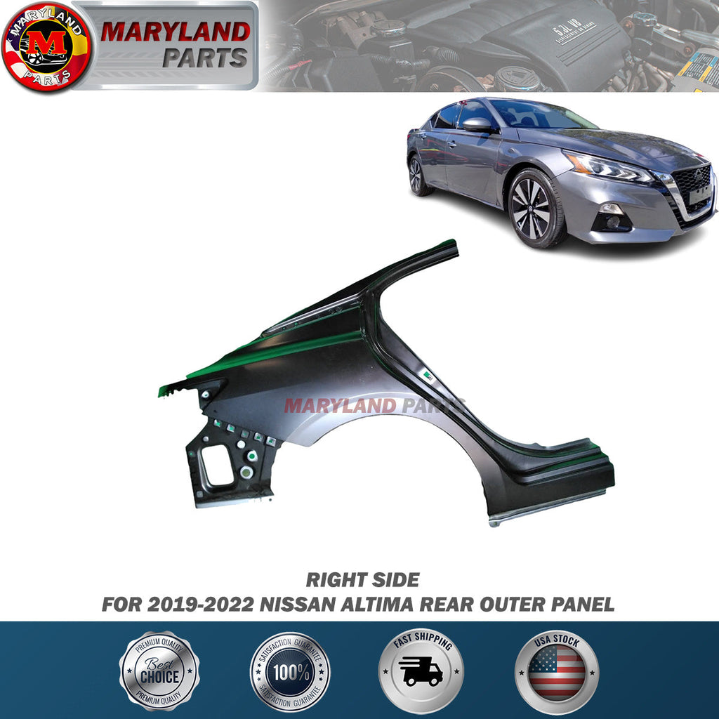 For 2019-2022 Nissan Altima Right Rear Outer Panel