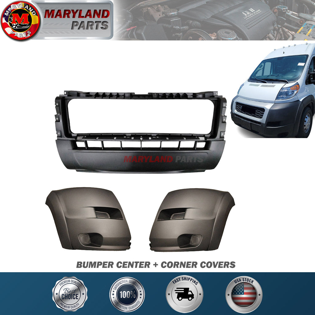 For 2019-2022 RAM Promaster Bumper Center + Corner Covers