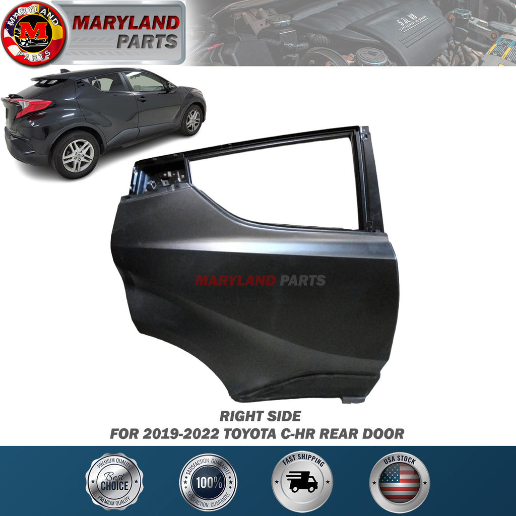 For 2019-2022 Toyota C-HR Right Rear Door Passenger Side RH