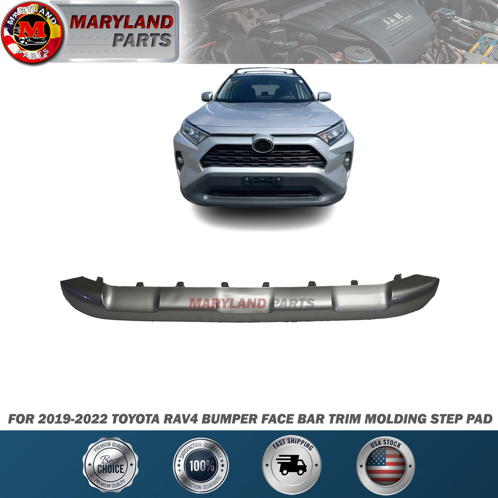 For 2019-2022 Toyota RAV4 Bumper Face Bar Trim Molding Step Pad Front