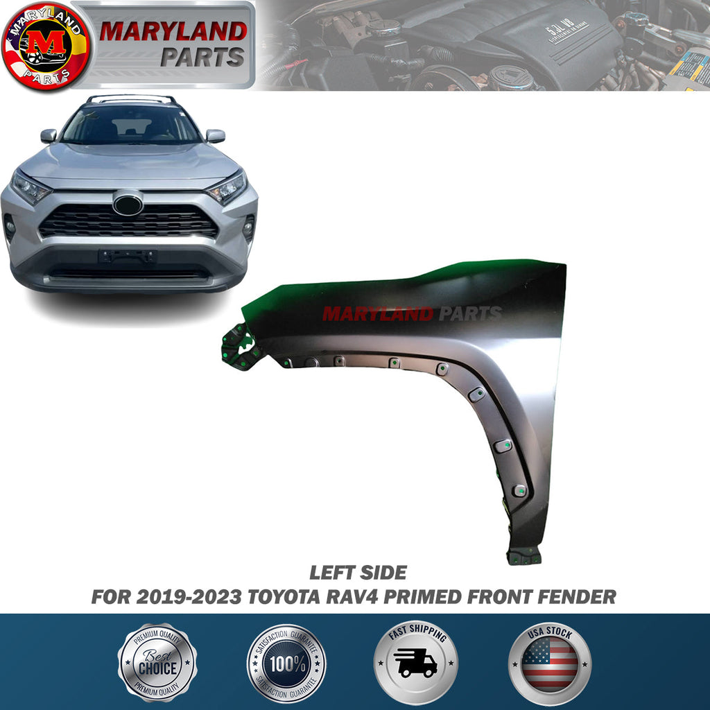 For 2019-2023 Toyota RAV4 Primed Front Fender Driver Side LH